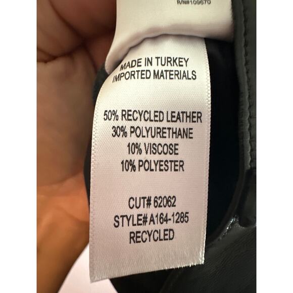 AGOLDE NEW 90s Pinch Waist Recycled Leather Size 31 Black Detox A164-1286 - Picture 11 of 11